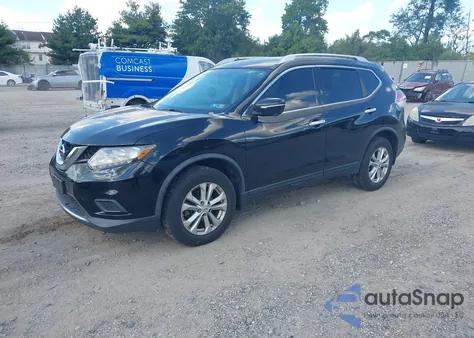 2015 Nissan Rogue Sv z USA, uszkodzony, nr VIN KNMAT2MV2FP501288